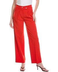 Kenneth Cole - High Rise Wide Leg Pleated Pant - Lyst