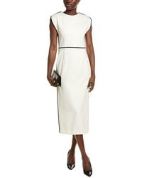 BOSS - Boss Detira Wool-Blend Midi Dress - Lyst