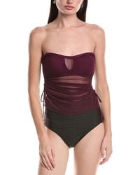 Becca - Muse Bandeau Tankini - Lyst