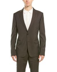 Ermenegildo Zegna Z Zenga 2pc Wool Suit With Flat Pant - Black