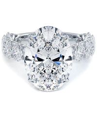 Lab Grown Diamonds - 14K 7.00 Ct. Tw. Lab-Grown Diamond Lucida Ring - Lyst