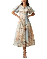 COLON DIANA - Midi Dress - Lyst