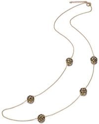 Genevive Jewelry - 18k Rose Gold Vermeil Necklace - Lyst