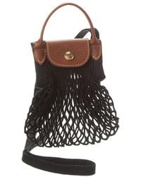 Longchamp - Le Pliage Filet Extra Small Mesh Handle Bag With Strap - Lyst