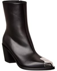 McQueen - Punk Leather Boot - Lyst