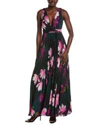 Emanuel Ungaro - Vera Deep V-Neck Maxi Dress - Lyst