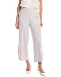 Anne Klein - High Rise Pull-On Wide Leg Crop Pant - Lyst