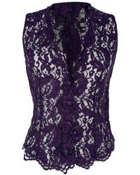 Dolce & Gabbana - V-Neck Sleeveless Lace Top, Size It (Authentic Pre-Loved) - Lyst