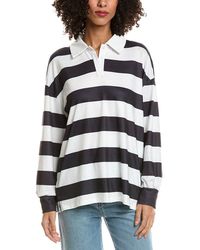 Madison Miles - Stripe Polo Shirt - Lyst