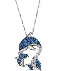 Le Vian - Le Vian Resort Collection 14k 1.28 Ct. Tw. Diamond & Sapphire Pendant Necklace - Lyst