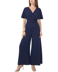 Vince Camuto - Plunge V Neck Maxi Jumpsuit - Lyst