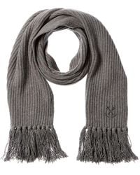 Golden Goose - Ribbed Knit Wool Scarf - Lyst