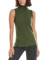 Forte - Basic Sleeveless Turtleneck 100% Cashmere Sweater - Lyst