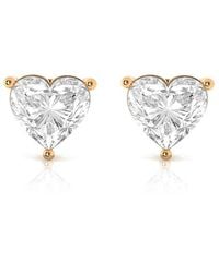 Amairah - 14K Rose 4.00 Ct. Tw. Lab-Grown Diamond Stud Earrings - Lyst