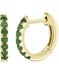 Sabrina Designs - 14k 0.22 Ct. Tw. Emerald Huggie Earrings - Lyst
