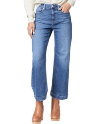 PAIGE - Anessa Soulful High Rise Ankle Wide Leg Jean - Lyst