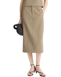Vince - Belted Pencil Skirt - Lyst