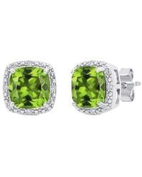 MaxColor - 2.60 Ct. Tw. Peridot Stud Earrings - Lyst