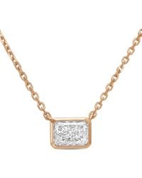 Diana M. Jewels - Diana M. 14K Rose 8.00 Ct. Tw. Lab-Grown Diamond Pendant Necklace - Lyst