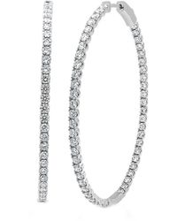 Sabrina Designs - 14K 3.65 Ct. Tw. Diamond Inside Out Flexible Hoops - Lyst