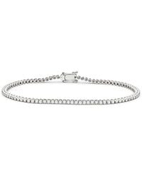 Rachel Glauber - Brilliance Cz Tennis Bezel Bracelet - Lyst