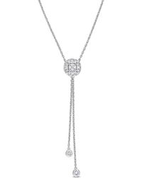 Rina Limor 14k 0.27 Ct. Tw. Diamond Lariat Necklace - Metallic