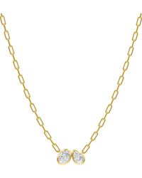 Lab Grown Diamonds - 18K Over 1.70 Ct. Tw. Lab-Grown Diamond Necklace - Lyst