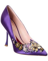 Roger Vivier - Blossom Suede Pump - Lyst