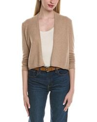 Sofiacashmere - Cropped Wool & Cashmere-Blend Cardigan - Lyst