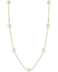 Sphera Milano - 14K Over 6Mm Pearl Station Choker Necklace - Lyst