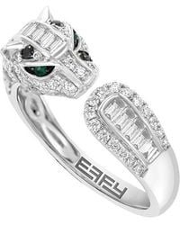 Effy Fine Jewelry - 14K 0.83 Ct. Tw. Diamond & Emerald Ring - Lyst