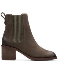 Clarks - Chamberly Top Mole Sde Boots - Lyst