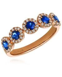 Le Vian - Le Vian 14K 0.15 Ct. Tw. Diamond & Sapphire Eternity Ring - Lyst