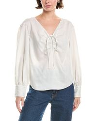 Rebecca Taylor - Drawstring Blouse - Lyst