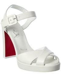 Christian Louboutin - Cora 100 Leather Sandal - Lyst