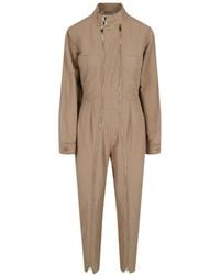 Stella McCartney - Alma Zippered Linen-blend Jumpsuit - Lyst