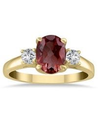 Gem Spark - 14K 1.98 Ct. Tw. Diamond & Garnet Ring - Lyst