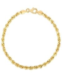 Italian Silver - 14K Over Chain Bracelet - Lyst
