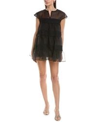 JLuxe - Solid Short Sleeve Mini Dress - Lyst