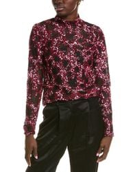 BCBGMAXAZRIA - Sequin Turtleneck Pullover - Lyst