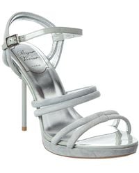 Roger Vivier - Suede & Patent Sandal - Lyst