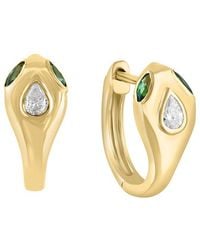 Effy Fine Jewelry - 14K 0.29 Ct. Tw. Diamond & Tsavorite Earrings - Lyst