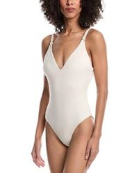 MILLY - Shimmer Texture Braided One-Piece - Lyst
