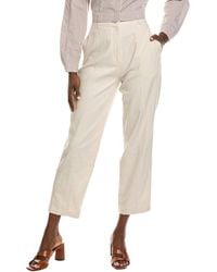 Ichi - Ihzahra Linen-Blend Pant - Lyst