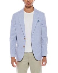 Tailorbyrd - Broken Check Linen-Blend Sportcoat - Lyst