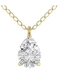 Lab Grown Diamonds - 14k 1.00 Ct. Tw. Lab Grown Diamond Necklace - Lyst