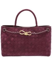 Tiffany & Fred Paris - Tiffany And Fred Paris Woven Suede Leather Top Handle Satchel - Lyst