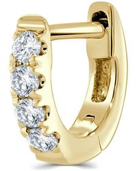 Sabrina Designs - 14k 0.06 Ct. Tw. Diamond Single Huggie Earring - Lyst