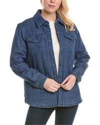 Jones New York - Quilted Button Front Jacket - Lyst