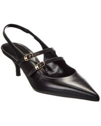 Celine - Judy Leather Slingback Pump - Lyst